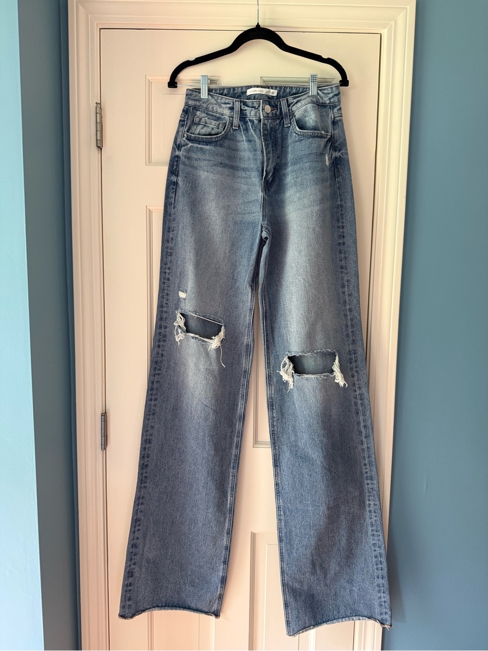 Altar’d State High-Waist Distressed Wide-Leg Jeans - Excellent Condition!